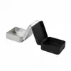 Punto Mayorista Cuadrado Flip Joyería Caja Pequeña de Hierro Pasador Clip de Papel Caja para Anillos Caja de Almacenamiento para Joyería de Auriculares Fábrica