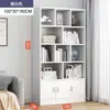 Estantería Sencilla, de Pie, para Montar en Pared, Estante de Almacenamiento para Sala de Estar, Estante de Almacenamiento por Niveles, Armario de Almacenamiento, Librería Sencilla Integrada para el Hogar