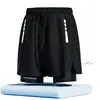 Bañador para Hombre de Nuevo Estilo, Anti-Vergüenza, Nuevo de Verano, Doble Capa, Secado Rápido, Profesional, para Playa, Talla Grande, Moderno