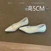 Zapatos de tacón de cuña retro estilo francés, zapatos de salón de punta fina, zapatos slip-on para mujer, elegantes zapatos de piel, impresionantes zapatos Mary Jane para ir al trabajo