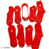 Meias Invisíveis Festivas para Sapatos de Barco, Meias de Cano Médio, Meias Vermelhas de Casamento com o Personagem para Felicidade, Meias Vermelhas para Casais Homens e Mulheres, Meias Vermelhas para Sapatos de Salto Alto de Noiva