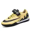 Zapatos de Fútbol Nuevos de Velcro Transfronterizos para Niños, Adolescentes, Estudiantes, Clavos Triturados, Entrenamiento en Césped, Zapatos de Fútbol Deportivos