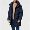 2026 Invierno Transfronterizo Amazon Abrigo de Algodón Cálido Largo de Moda Holgado Color Sólido para Hombre Requiere Conversión de Talla
