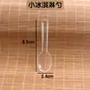 #1 cuchara pequeña para helado cuchara para gelatina cuchara transparente desechable cuchara para pudín