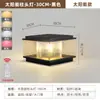 Lámpara de Cabeza de Columna Solar Impermeable para Exteriores Lámpara de Pilar de Puerta de Villa Lámpara de Pilar de Piedra de Pared de Patio Lámpara de Cabeza de Columna