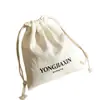 Bolsa de algodón lavada con cordón, tela de algodón suave, bolsa para guardar joyas y cosméticos, bolsa de embalaje a prueba de polvo y para regalo