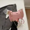 Bolso de Hombro Casual Retro Estilo Coreano para Mujer 2025 Nueva Moda Cadena Bolsa Cuadrada Pequeña Bolso de Hombro Simple con Textura de Piedra