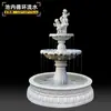 Fuente de Agua Fluyente Estilo Europeo Grande Escultura para Sala de Estar Rocalla Exterior Estanque para Peces Elemento de Agua para Patio Decoración de Jardín Adorno de Piso
