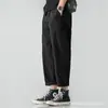 Especial para comércio exterior Calças de trabalho de algodão lavado estilo japonês para homens e mulheres verão novo finas casuais calças cropped calças compridas modernas