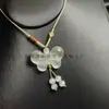 Colar Pingente Exquisito e Versátil de Pedra Olho de Gato, Colar Borboleta de Pedra Olho de Gato de Alto Padrão, Popular no Xiaohongshu, Vendendo Bem em Áreas Turísticas