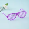 Gafas de Persianas de Plástico Gafas para Fiesta de Baile de Halloween Accesorios para Animación Gafas Huecas Multicolor Espejo Decorativo