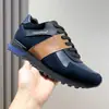 Tênis Esportivo de Couro Genuíno com Cores Combinadas para Homens, Marca de Luxo Acessível, Tendência, Moda, Cadarço, Respirável, Novo 2025, Primavera e Outono, Sapatos Casuais para Viagem para Homens