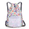 Bolsa com cordão transfronteiriça para homens e mulheres, mochila esportiva, bolsa de basquete, mochila com cordão de viagem leve de grande capacidade, bolsa esportiva
