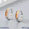 Brincos de Aço Titânio Zircônia Simples Estilo Coreano Brincos de Luxo Leve de Alta Qualidade Brincos Unissex para Casal