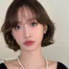 Pendientes de Trébol de Cuatro Hojas de la Suerte Estilo Coreano para Mujer, Nuevo Estilo Popular, Gama Alta, Versátiles, Exquisitos, Pendientes de Diseño de Nicho para Mujer