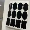 Pegatinas Negras Autoadhesivas de PVC Popular, Impermeables y Borrables, con Forma Especial de Amazon, para Botellas de Vidrio de Condimentos de Cocina y Pizarras