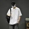 Algodão Modal Jelly Toque Fresco 7A Antibacteriano 2026 Verão Nova Camiseta Casual de Manga Curta Branca
