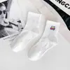 Calcetines Cityboy para Hombre y Mujer Estilo Coreano de Moda Tendencia Celebridad de Internet Calle Alta Patineta Calcetines Deportivos Transpirables Calcetines de Media Pantorrilla con Letra