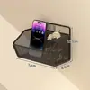 Prateleira de armazenamento de parede sem furos, um ótimo item para dormitórios estudantis, solução de armazenamento de cabeceira, ferramenta mágica de armazenamento para quarto de dormitório, prateleira de cesta de parede