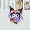 Grampo de cabelo Kuromi Acessórios para cabelo Franjas Clipe lateral Bonito Preto Doce Kuromi Desenho animado Internet Celebrant Headwear Acessórios finalizados