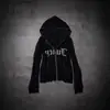 Chaqueta de Pedrería Estilo Europeo y Americano, Cárdigan Sudadera de Forro Polar con Cremallera Vintage, Sudadera Transfronteriza Nueva, Venta al por Mayor Transfronteriza Europea y Americana