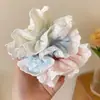 Goma para el pelo de flor dulce con lunares, Goma para el pelo simple de encaje, Goma elástica para coleta de chica fresca y linda