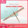 Palito de Rã para Escola Primária Orff Instrumento de Percussão para Educação Infantil Palito de Raspagem Atacado Educação Musical Pré-escolar Infantil Palito Musical de Madeira Raspagem de Madeira