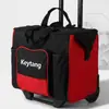 Bolsa de herramientas para carrito multifuncional con ruedas, duradera y resistente, gran capacidad para electricistas y ferreteros