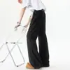 Pantalones de campana extendida para hombres altos, primavera y verano, pierna recta, pantalones cimitarra, talla grande, ambiente americano, pantalones casuales