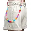 Corrente para Calça Europeia e Americana Colorida de Doces Acrílico Corrente de Cor Retrô Resina Ultra Leve Corrente Pendurada Acessórios para Calça