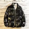 Chaqueta acolchada de algodón pluma para hombre 2023 nueva chaqueta acolchada de algodón marca de moda chaqueta pan chaqueta acolchada de algodón moda guapo brillante abrigo de invierno moda