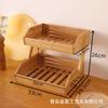 Rack de Armazenamento de Bambu Moderno Simples de Múltiplas Camadas Sala de Estar Mesa Rack de Armazenamento de Frutas Rack de Armazenamento de Legumes e Frutas para Mesa