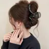 Pinza para el pelo de dibujos animados coreanos para mujer, pasador de lazo, pinza de tiburón exquisita de alta gama, tamaño grande para cabello grueso, accesorio para el cabello
