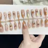 Manicura Otoño e Invierno Capibara Esmalte de Uñas Portátil Chica Fresca Pequeña Uñas Postizas Piezas de Uñas Terminadas Venta al por Mayor Uñas Prefabricadas