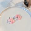 Horquilla de camelia rosa para niña, lazo roto, pinza pequeña, horquilla de melocotón, tocado lateral, accesorios para el cabello de amor rosa