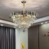 Lámpara de araña de cristal nórdica, sencilla y moderna para sala de estar, minimalista, creativa, para estudio, dormitorio principal, comedor y más.