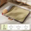 Nova Cama para Gato, Tapete de Rattan Refrescante para o Verão, Tapete de Dormir para Gato com Proteção para o Pescoço, Cama para Gato Removível e Lavável, Adequada para Todas as Estações