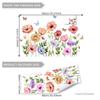 Adesivos de parede coloridos com borboletas e plantas verdes M16034, adesivos de decoração para sala de estar, quarto e casa, adesivos de parede autoadesivos removíveis