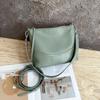 Piel de Vaca de Primera Capa con Textura Natural Bolso de Hombro Casual para Mujer Bolso Cruzado para Viajes Transfronterizos Simple de Cuero Genuino Suave para Mujer