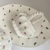Exportar Estilo Pequeno Fresco Similar ao Mason, Prato de Peixe Cerâmico com Flores Pequenas, Prato Grande, Cesta Pequena de Flores para Desktop, Tigela Lateral de 6 polegadas para Uso Doméstico
