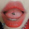 Clavo de lengua Sanrio kulomi melody Jade GUI perro aro de lengua clavo de lengua ins joyería para piercing de acero de titanio venta al por mayor