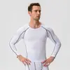 Camiseta de Entrenamiento para Correr y Fitness Ajustada para Hombre Amazon Elástica de Secado Rápido Manga Larga 1E18