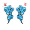 W60788 Cobre Novo Estilo Chinês Artesanal DIY Cor de Noite Acessórios Básicos Enfeites de Cabelo Materiais Hanfu 22*39mm