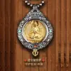 Colgante de plata tailandesa con mosaico de mamut y marfil del zodiaco Benmingfo Jiugong Bagua para hombres y mujeres, regalos de alta gama.