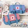 Estuche de Lápices de Mezclilla Apple, Bolsa de Lápices Portátil de Gran Capacidad, Linda Bolsa de Papelería para Niñas, Adecuado para Estudiantes de Primaria, Alta Calidad, Soporta Dropshipping