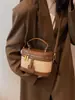 Bolso Pequeño Retro de Moda para Mujer de Comercio Exterior, Nuevo Bolso Caja Pequeño de Otoño e Invierno, Bolso de Hombro Cruzado Versátil