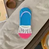 Meias Finas Invisíveis Antiderrapantes de Verão, Meias Baixas de Malha para Barco Femininas, Meias Curtas de Algodão Puro Sem Costura Antiderrapantes de Silicone