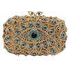 Bolso de noche de ojo de diamante horizontal suministro transfronterizo Bolso cuadrado pequeño incrustado de diamantes cuadrado horizontal Clutch de banquete totalmente de diamantes Bolso de mujer