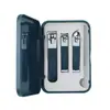 Set de Tijeras para Uñas y Cortauñas, Set de Tijeras para Uñas de Manicura, Set de 4 Piezas, Set de Manicura de Acero al Carbono con Logo Imprimible