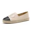 Zapatos de Pescador para Mujer 2026 Suela Gruesa Cuerda de Cáñamo Mocasines sin Cordones Estilo Chanel Planos Casuales Versátiles para Mujer